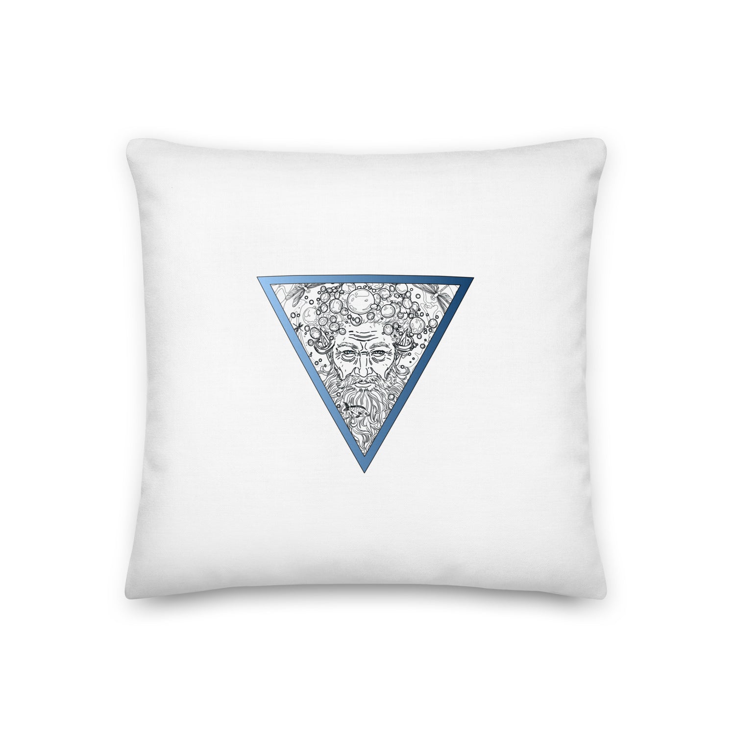 Do you feel the flow around you? The element of Water brings emotion, intuition, and a subtle power that connects you to the rhythm of nature.
The triangle with the face of Water symbolizes harmony and the natural flow of life.